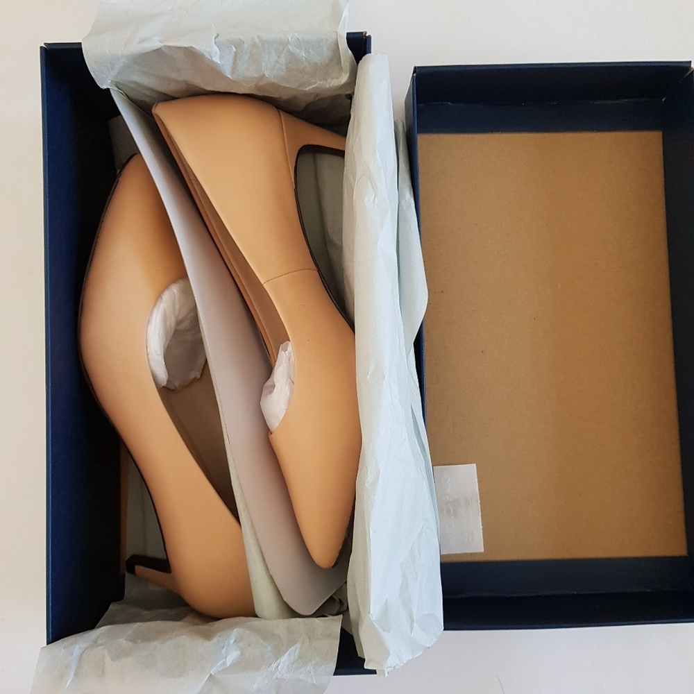 New COLE HAAN Amela Grand Pump 45mm Nude Leather - Picture 7 of 8